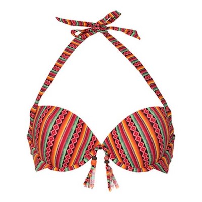 Lingadore Azteca 3 piece bikini. 34D,size S/10 briefs and shorts, BNWT