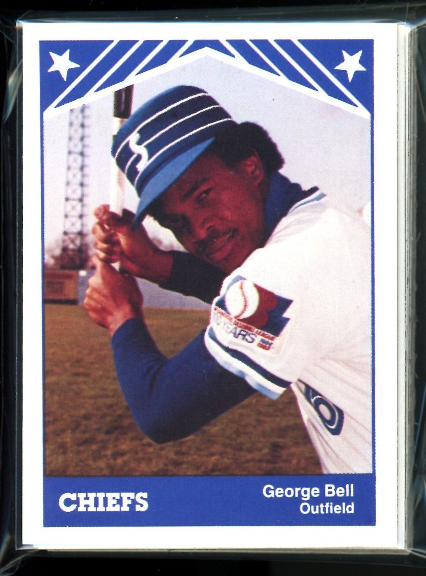 1983 TCMA SYRACUSE CHIEFS COMPLETE SET (GEORGE BELL, TONY FERNANDEZ) BLUE JAYS