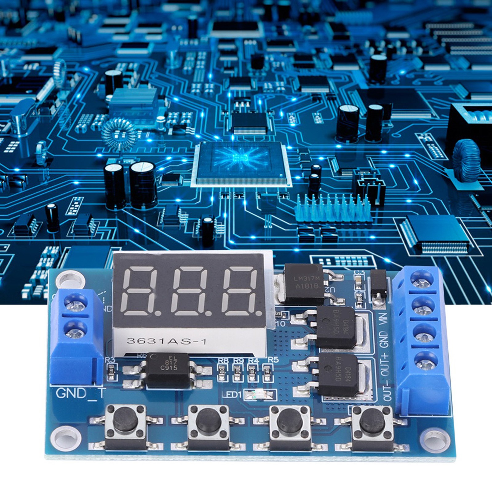 Dual MOS Tube Control Timer Delay Switch Circuit Board For Electric Components☜