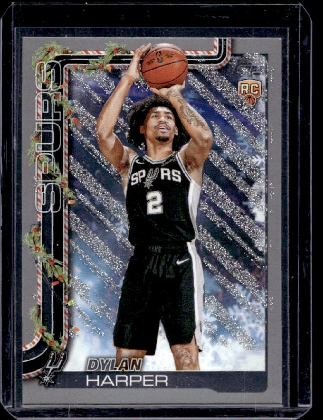 2025-26 Topps Holiday Dylan Harper RC Glitter Rookie #H162 Spurs