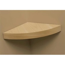 Amore Designs GRD1212BE Wood Shelving Grande Beech Corner Shelf