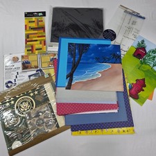 Scrapbook Paper Lot 125 Pieces 12x12 Stickers Kits Album Refills Mixed Crafts