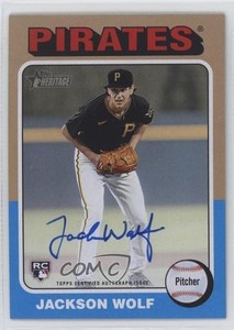 2024 Topps Heritage Real One Auto Jackson Wolf #ROA-JWO Rookie Auto RC