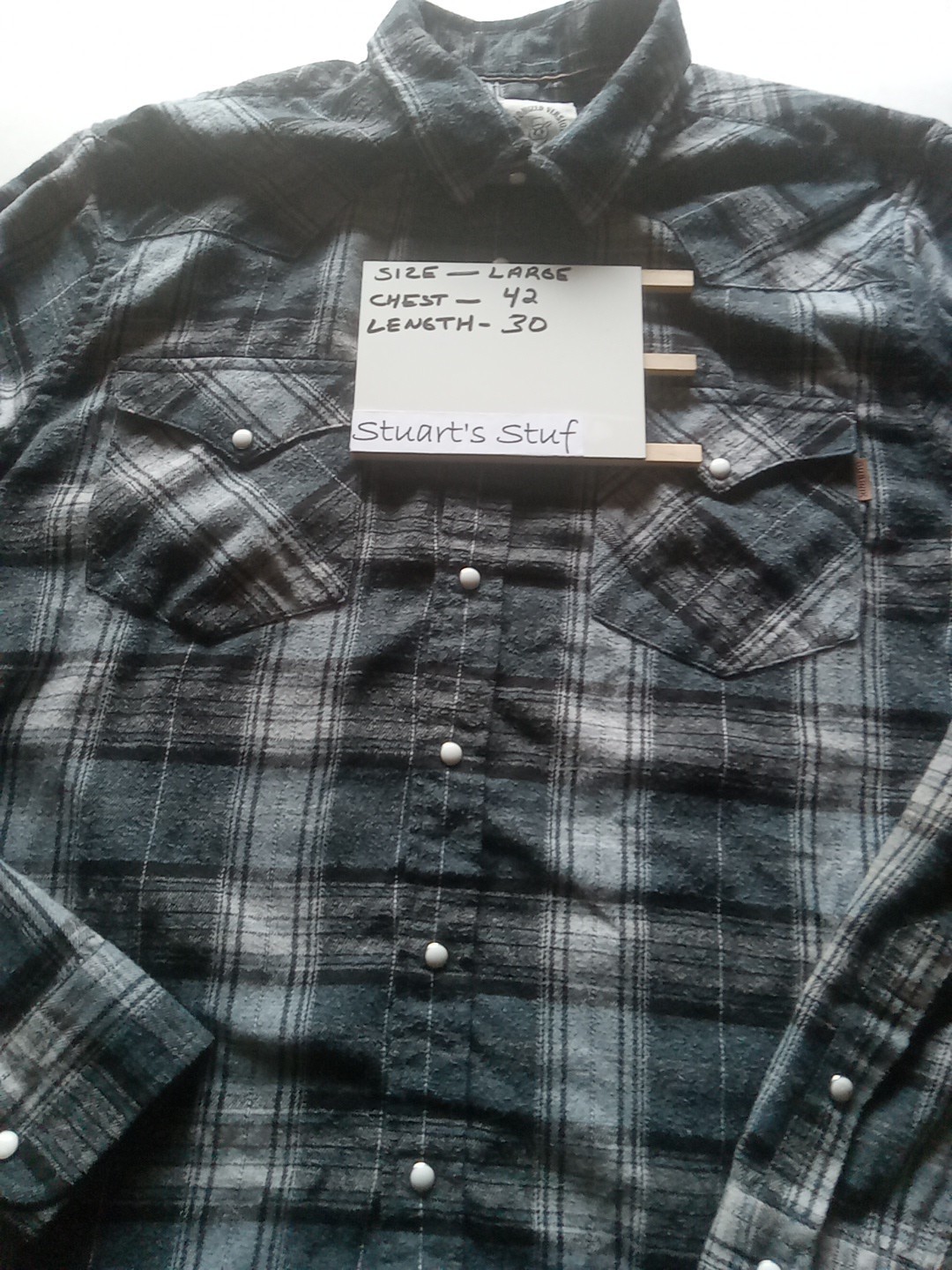 Dubinik Customized Version Mens Flannel Shirt Lar… - image 2