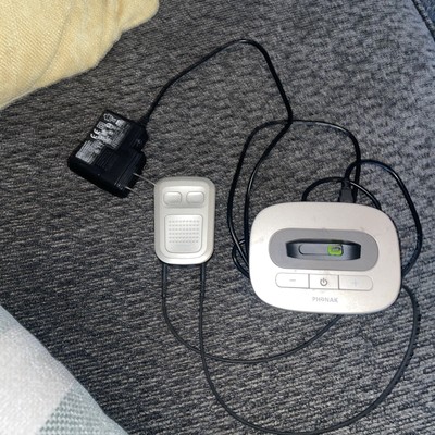 Phonak TVLink2 Base Station TV Link II and Compilot 1 w/ Power Cord