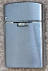 SAROME Metal Lighter Butane Gas Flip Top Brushed Chrome Made In Japan — photo 1