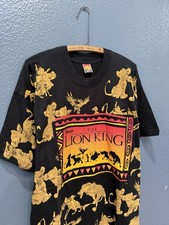 Vintage 90  s Disney The Lion King All Over Print Movie Promo Tee Shirt XL