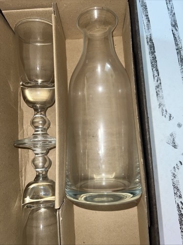 Maison de Van Gogh Handblown Set of 2 Glasses & 1 Carafe NEW IN BOX France - Picture 19 of 21