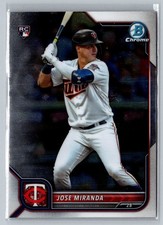 2022 Bowman Chrome #17 Jose Miranda ROOKIE Minnesota Twins