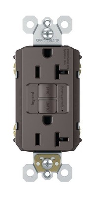 Legrand Radiant 20 Amp GFCI Self-Test Decorator Duplex Electrical Wall Outlet...