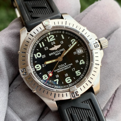 Breitling Colt Divers Chronometer A74350 Date 38mm Stainless Steel