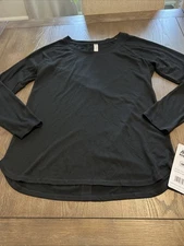 RBX Womens Pullover Shirt Gray/ Black Long Sleeve Crew Neck Size Medium