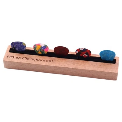 Guitar Pick Holder Clip Bass Pick Display Holder with Nonslip Base - Image 1 of 4