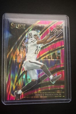 2025 Panini Select - Club Level Dont'e Thornton Jr. #206 Pink Shock Prizm (RC)