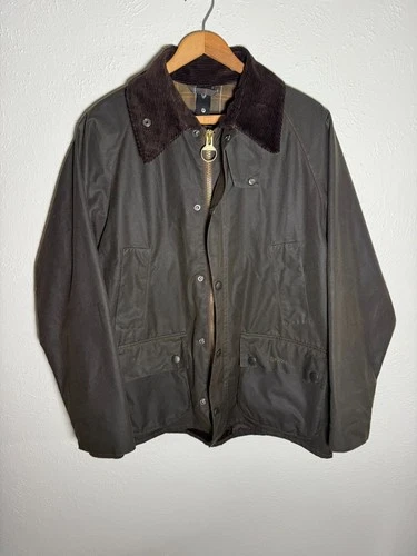 Barbour Classic Bedale Waxed Jacket Olive Men's 40 Made in England Worn Once video thumbnail