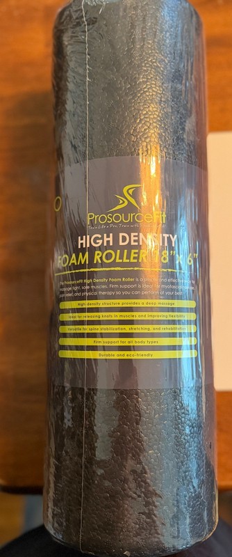 ProsourceFit High Density Foam Roller 18x6 Black Exercise Massage Roller New