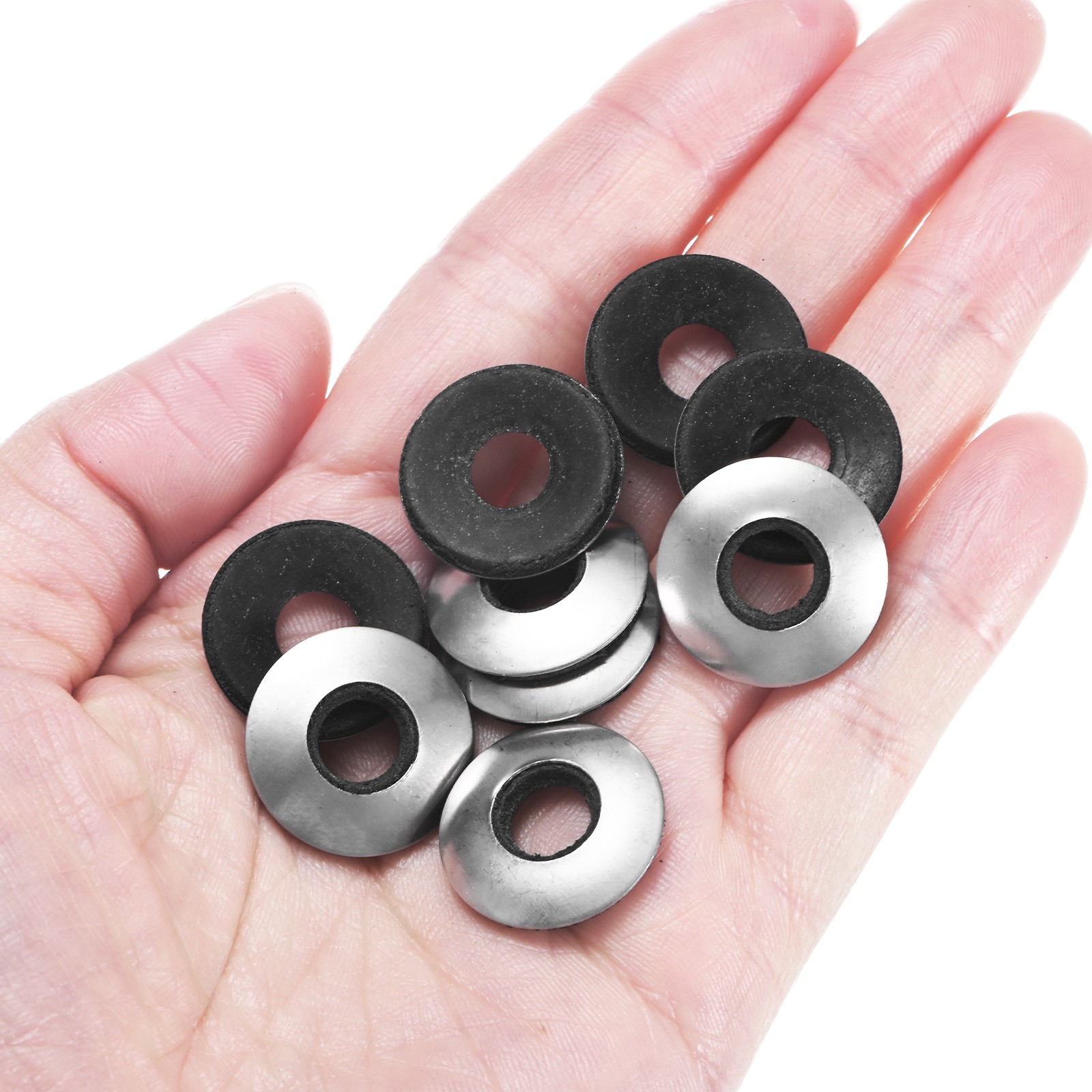 100-Pack Bonded Sealing Rubber Washers, 5/16"x3/4" OD Neoprene Washer Gasket