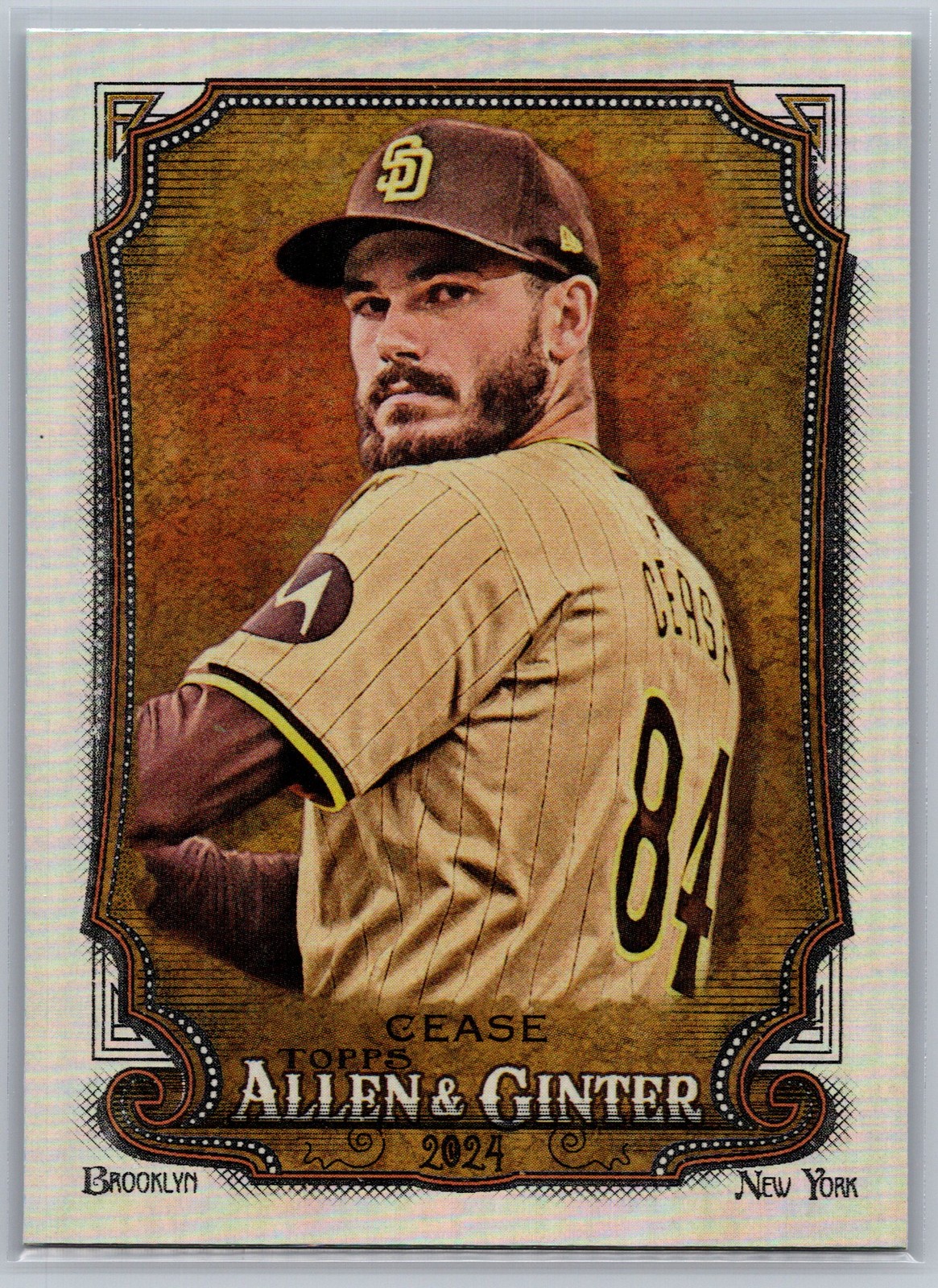 2024 Topps Allen & Ginter #182 Dylan Cease Silver Portrait