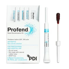 Impregnated Nasal Swabstick Kit Profend Povidone-Iodine NonSterile