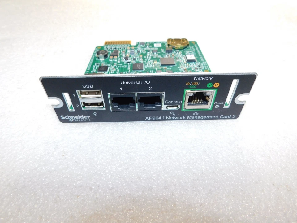 APC AP9641 SMART SLOT USV NETWORK MANAGEMENT CARD 3 640-2427A-Z
