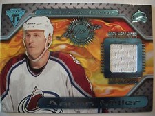 2000-01 TITANIUM GAME GEAR JERSEY, AARON MILLER # 76 AVALANCHE !! BOX  47