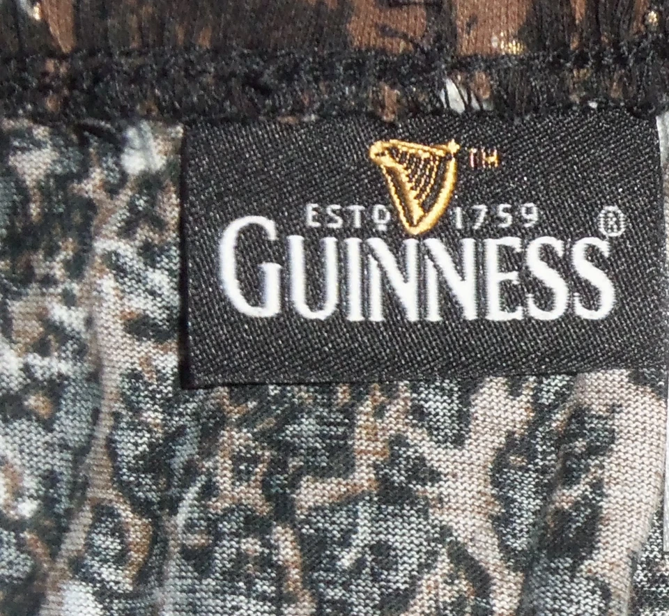 NUEVO CON ETIQUETAS HOMBRE GUINNESS NOVEDAD PUNTO BOXER/PANTALONES CORTOS PARA DORMIR TALLA S (28-30) Foto 3 de 3