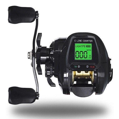 7.2:1 Bite Alarm Digital Fishing Baitcasting Reel Line//Counter Depth// Position