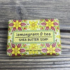 Greenwich Bay Trading Co Lemongrass & Tea Shea Butter Bar Soap 2oz