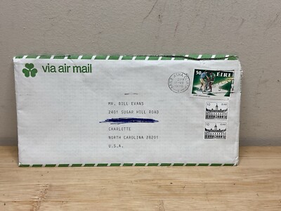 17 July 1990 Dated Envelope baile atha cliath Ireland Charlotte Nc F58