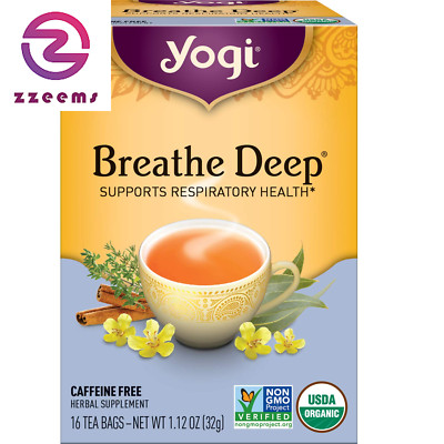 Tea - Breathe Deep (6 Pack) - Supports Respiratory Health with Eucalyptus, Thyme