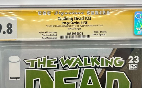 2005 The Walking Dead #23 CGC 9.8 SS Adlard/Kirkman Signed 2005 - Picture 4 of 5