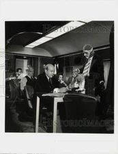 Press Photo Dana Elcar stars in "Panic on the 5:22" - lrp84607