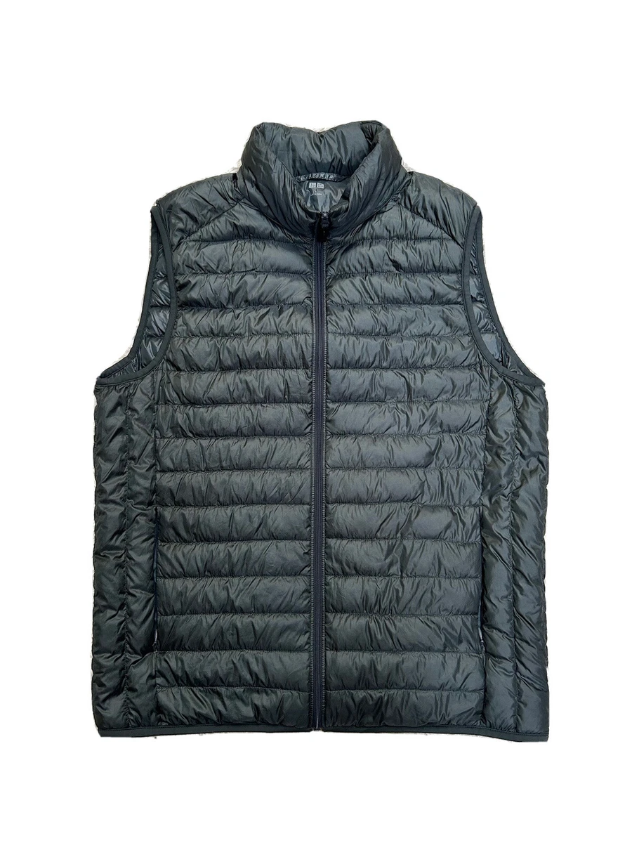 Uniqlo Grey Down Puffer Jacket Size Large Womens Lightweight Vest