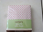 Carters Easy-Fit 100% Cotton Floral Print Crib Sheet - NEW