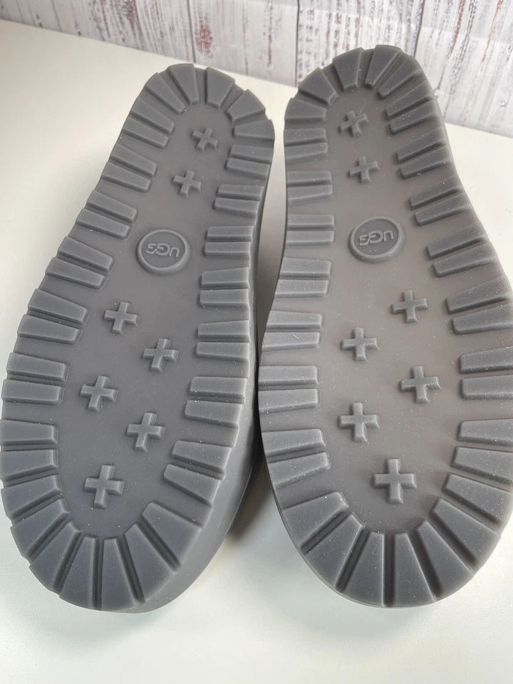 UGG WATERPROOF RUBBER RAIN BOOT GUARD GALOSH SHOE COVERS W 12-14 M 11-13 Gray - Image 3 of 4