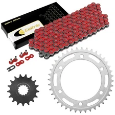 Red Drive Chain And Sprocket Kit for Yamaha FJ1200 FJ1200A Abs 1988-1993