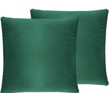 18x18  Green Velvet Pillow Covers Pack of 2