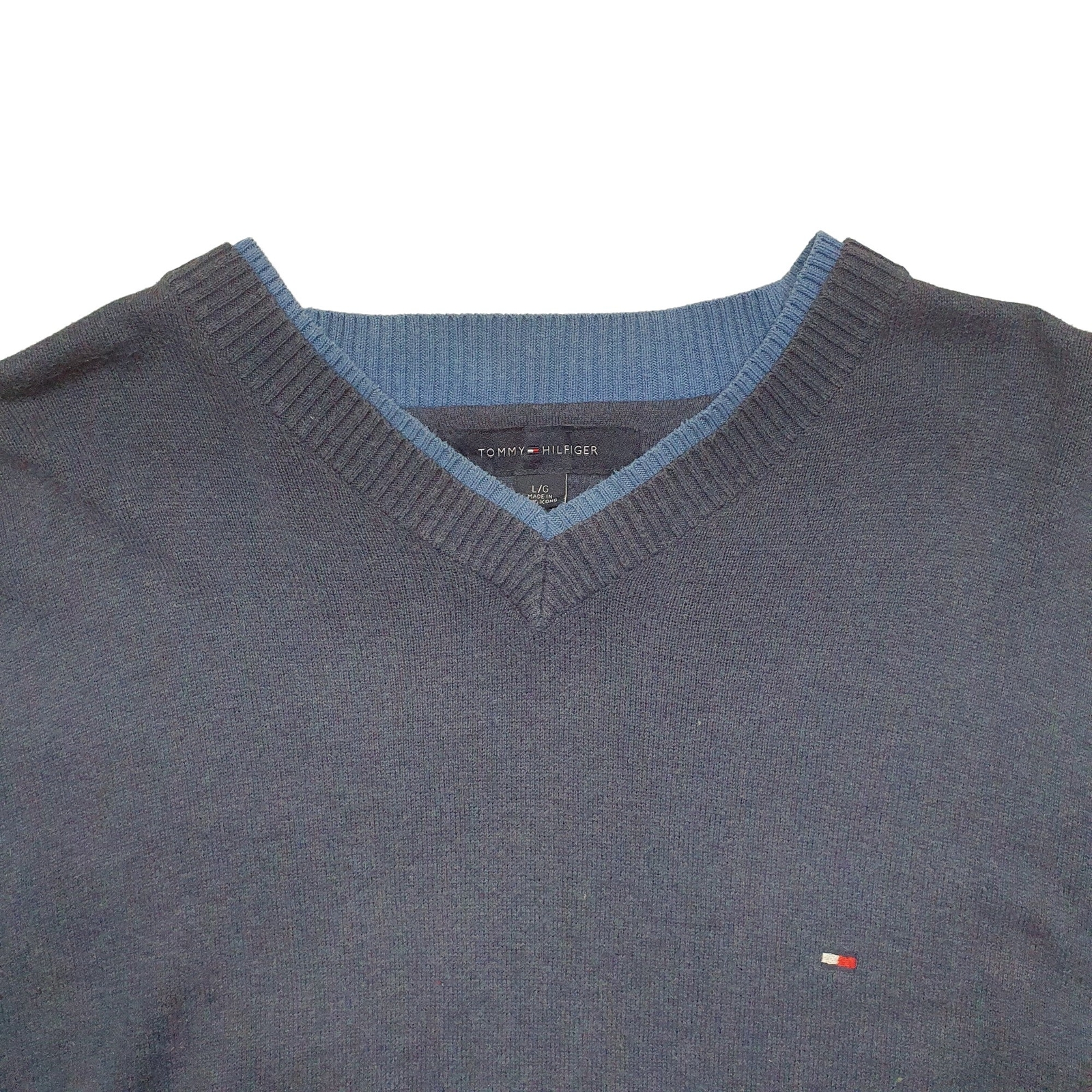 TOMMY HILFIGER Crewneck Knit Jumper Sweatshirt Mens L image 2