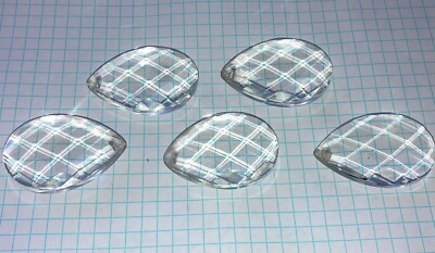 50MM Crystal Glass Chandelier Prisms, Set of 5, Sun Catcher