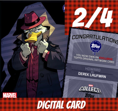 Topps Marvel Collect Howard Digicon Crossover Set Daily Chase 2020 Digital Card - Imagen 1 de 4