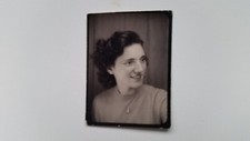 Foto 32R1607 Passbild Automat Hübsches Mädchen ca.1950er ca.4x5cm