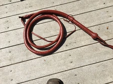 Leather Bullwhip Kangaroo Hide Leather whip Size 6 Feet Long Bullwhip 12 Plaits