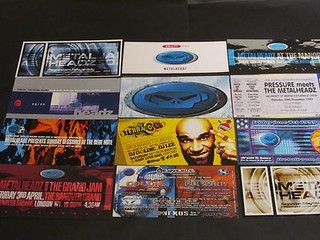 12 METALHEADZ GOLDIE OLDSKOOL DNB JUNGLE RAVE FLYERS AWOL 1 NATION ROAST PK 1
