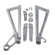 Rear Passenger Footpegs Pegs Bracket Fit For Yamaha YZF R6 YZFR6 2003-2005 2004