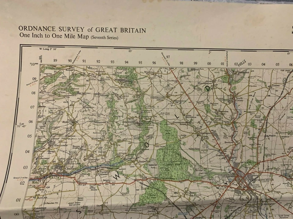 1961 Ordnance Survey Of Great Britain Swindon Map - Image 2 of 4