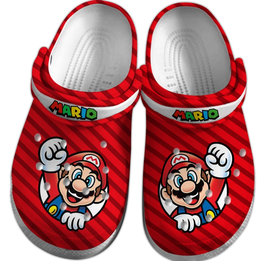Super Mario Game Movie Clogs Shoes Comfortable For Men Women