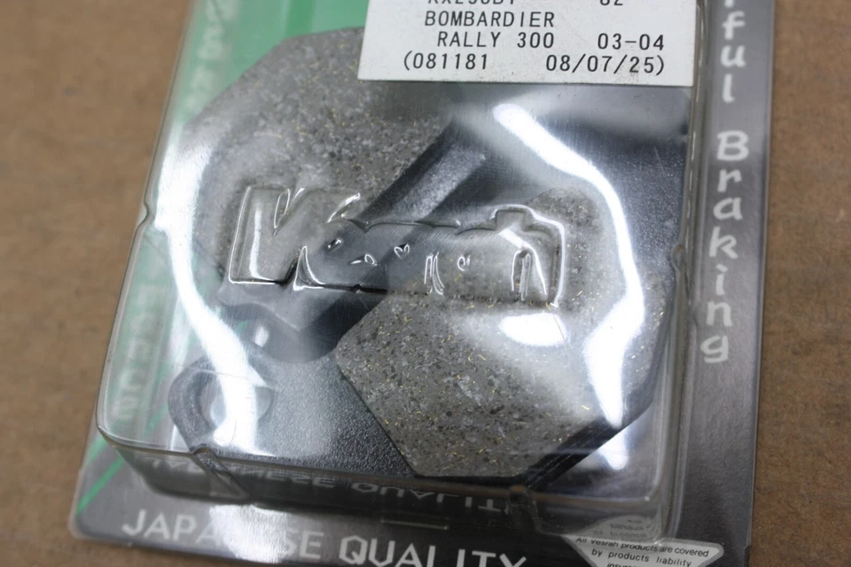 84-95 KAWASAKI KX80 & SUZUKI RM80 PASTILLAS DE FRENO DELANTERAS ORGÁNICAS CON VESRAH KEVLAR Foto 3 de 4