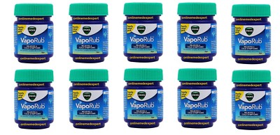 10 x Vicks Vaporub Ointment 50gm Vaporizing blocked Nasal cough headache Relief