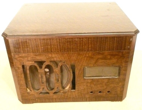 RADIO/FONO MOTOROLA 61-F de colección: carcasa de madera con REPRODUCTOR DE DISCOS Y ALTAVOZ - Imagen 3 de 10