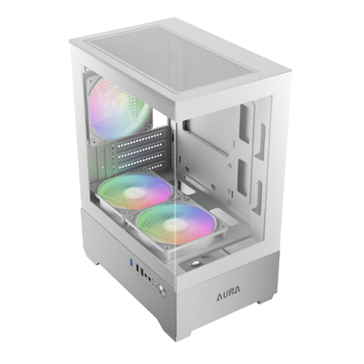 Mini Itx Case GAMDIAS AURA GC10M Dual Chamber MATX Micro-Tower